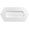 Ekena Millwork Half Round Surface Mount PVC Gable Vent: Functional, w/ 3-1/2"W x 1"P Standard Frame, 26"W x 13"H GVPHR26X1301SF - alternate 1